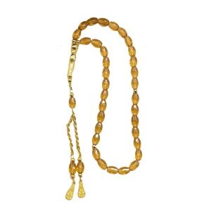 Người Hồi giáo tràng hạt Thiết kế hình bầu dục tasbih hạt với tua vàng cho buổi lễ Thiền Định và thực hành tâm linh sử dụng