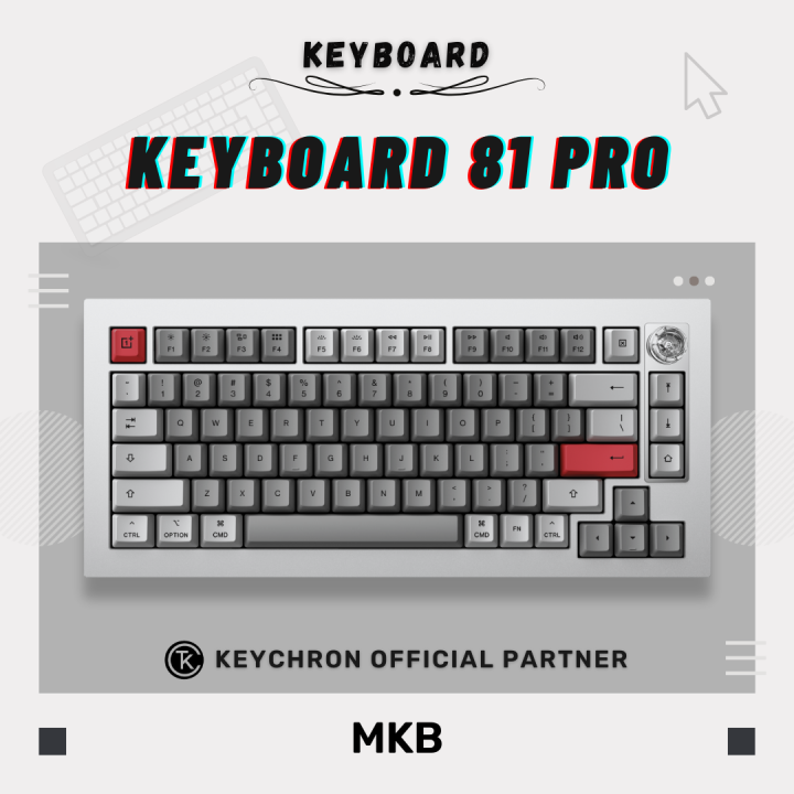 [READY STOCK] OnePlus X Keychron Keyboard 81 Pro CNC Aluminium Body 75% ...