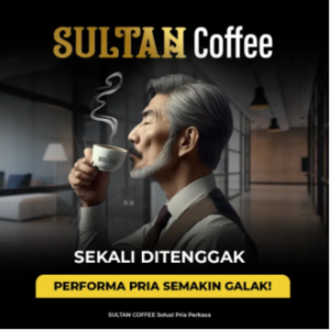 1 BOX ISI 10 SACHET KOPI SULTAN ORIGINAL COFFEE SULTAN BISA COD