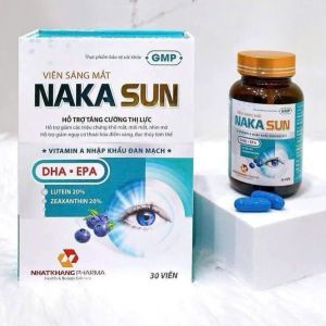 Viên sáng mắt NAKASUN - giúp cải thiện thị lực giảm mỏi mắt khô mắt nhìn mờ giảm nguy cơ thoái hóa điẻm vàng