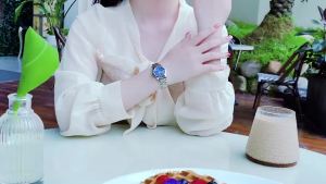 OLEVS 9970 Stainless Steel Band Watches For Women Waterproof Quartz Fashion Women Wristwatches Calendar