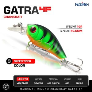 Markiman Gatra 4F Umpan Minnow Floating 4 gram Umpan Pancing Casting Aerodinamis