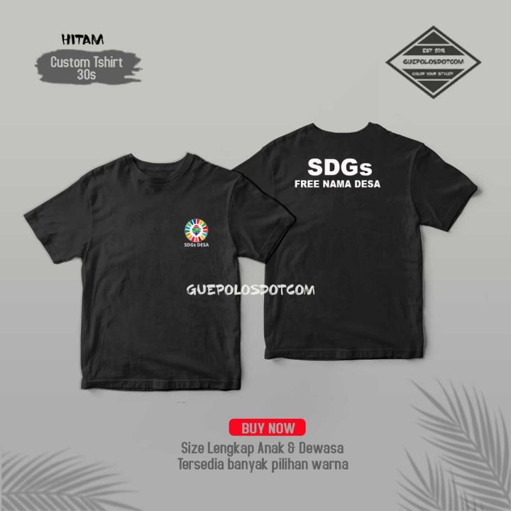 Kaos SDGs 03 - Kaos Baju SDGs Desa logo FREE NAMA DESA - Kaos Baju ...