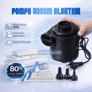 Pompa Angin Listrik Electric Air Pump Pompa Kolam Renang / Kasur Angin Vacum Sedot Tiup/ POMPA ELEKTRIK KASUR ANGIN/VACUM BAG/ KOLAM RENANG/ GYM BALL/ UNIVERSAL