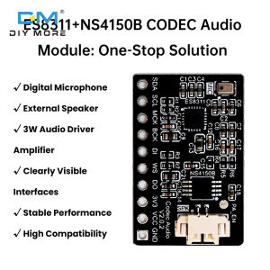 Diymore es8311 + ns4150b mô-đun âm thanh âm thanh kỹ thuật số mô-đun khuếch đại micro Bên ngoài/onboard Microphone