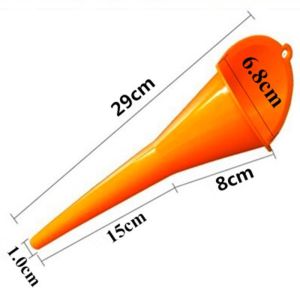 28cm Long Stem Anti Splash Car Motorcycle Refueling Funnel Portable Filling Splash Proof Funnel