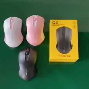 (HD1) New Thunderwolf Q2 Laptop wireless mouse Compact office computer peripheral mouse