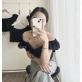 Mir.byHi: Áo trễ vai baby tôn dáng. 