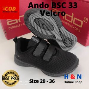H&N Online Shop - Sepatu sekolah anak ANDO BSC 33 VELCRO - Size 29-36