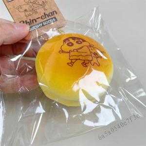 Slow Rebound Squishy PU Simulation Bread Toy - Super Soft Crayon Shin-chan Burger for Stress Relief