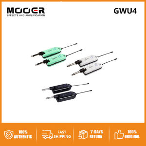 MOOER GWU4 UHF Wireless System Transmiter Reciever 4 Channels Rechargeble for Electric Guitar Instrument Bass Guitar Guitar Amp