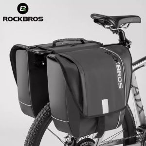 ROCKBROS Waterproof Bike Trunk Bag 30L Large Capacity Rear Bag High Quality Use Stain Rsistant Fabric Material Side Pannier Bag Bike Accessories