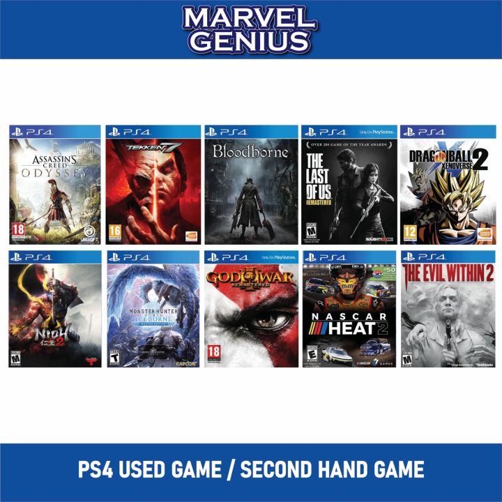 SONY PS4 LISTING1 I PLAYSTATION 4 I PS4 Used Game / 2ND HAND GAME / SECONDHAND GAME Lazada