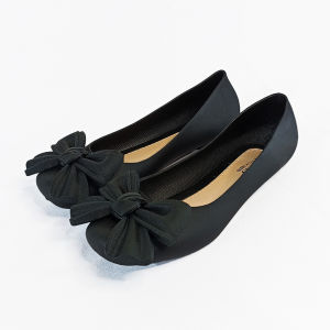 Sepatu Selop Jelly Wanita Terbaru Flat Shoes Pita Lucu Fashion Slip On Korean Style Murah COD SPT-80