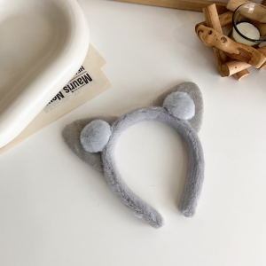 Bayar Di Tempat - Bando Korea Wanita Anak Perempuan Lucu Motif Kuping Kucing / Bando Bulu