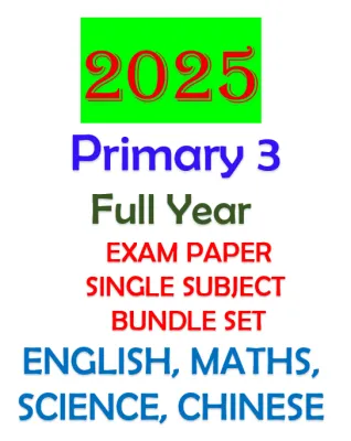 ☀️Ready Stock☀️2025 Primary 3 Top School Full Year Exam Paper (Hard Copy Stapled With Answer Key)