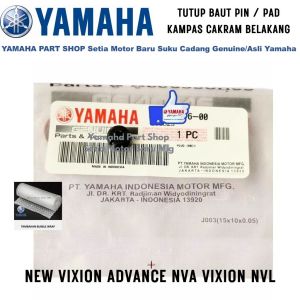 Tutup Baut As Pin Pen Pad Kampas Rem Cakram Belakang New Vixion NVL Advance NVA Asli Yamaha