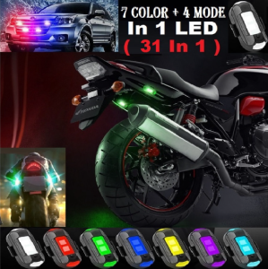Lampu LED Kedip Sepeda Motor Mobil Lampu LED USB Model Pesawat