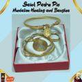 Padre Pio Medalion Necklace And Bangles(Healing Medallion Necklace)with Free Healing oil. 