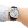 Casio Leather Strap Analog Men Watch MTP-V002L-7B2. 