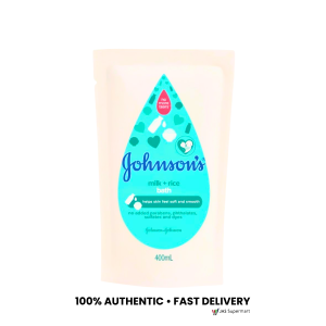 Johnsons Baby Bath Milk and Rice Refill 200mL 400mL 600mL Gentle Moisturizing Baby Wash