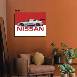 Hiasan Dinding Mobil NISSAN Poster Kamar Gambar Gamabr Mobil Ukuran 30x40