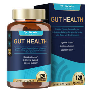 Totaria 4-in-1 Probiotics (60 Billion CFU) + Pre/Postbiotics & Enzymes for Gut Health