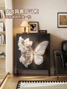 Iron cabinet with a luxurious and high-end feel living room wall mounted storage cabinet bedroom bed end cabinet steel storage cabinet