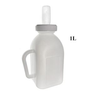 Calves Calf Cow Drinking Milking Bottle Tank Plastic 1L 2L Snap-On Replacer Teat Drinking Fountains Weaner Suckling Livestock