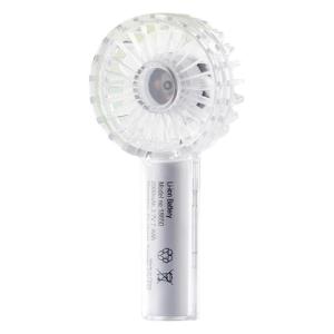 Lightweight Transparent Handheld Fan 3 Speed 2000mAh USB Rechargeable Mini Fan for Outdoor Travel Use