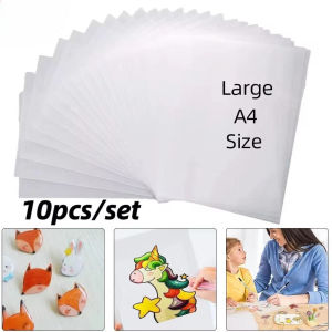 10pcs DIY Shrinky Dink Plastic / 20*29cm Heat Shrink Plastic Sheet Semi-transparant Shrinky Plastic
