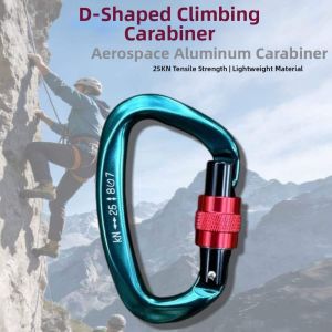 SJJL 5999mm Dụng cụ an toàn chuyên dụng 7Colors Thiết bị bảo hộ leo núi Khóa leo núi bằng nhôm Chất lượng cao 25KN Dụng cụ leo núi ngoài trời