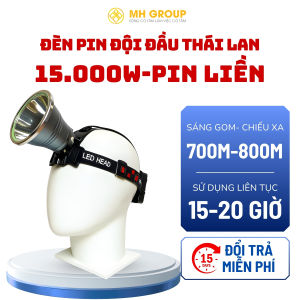 Đèn Đội Đầu Thái Lan Cảm Biến 15.000W Chống Nước Chuyên Đi Rừng Đi Phượt Đi Soi Ếch
