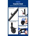 XCFASHION Eight wheel walker rehabilitation equipment stainless steel Adjustable pulley walker. 