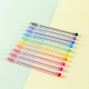 COD 1 SET ISI 10PCS COLOR GEL PEN 10 WARNA 0.50MM / PULPEN GEL WARNA WARNI 0.50MM