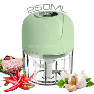 Máy Xay Mini Tỏi Ớt Cầm Tay 250ML Sử Dụng Cổng Sạc USB Siêu Tiện Lợi Mẫu Mới 2025