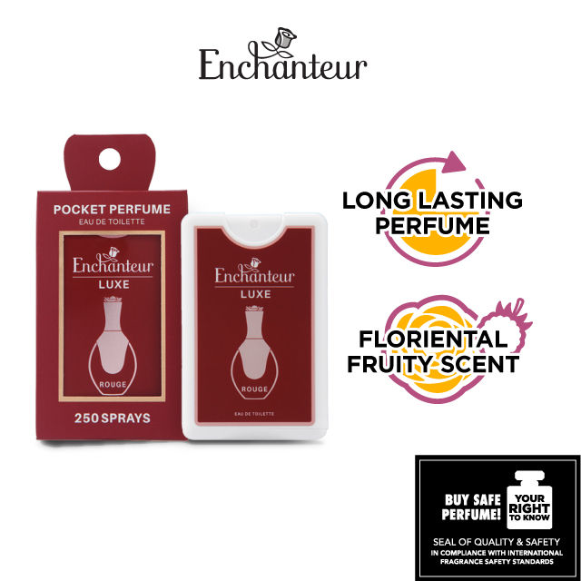 ENCHANTEUR Luxe Pocket Perfume Rouge 18ml Long-lasting Perfume