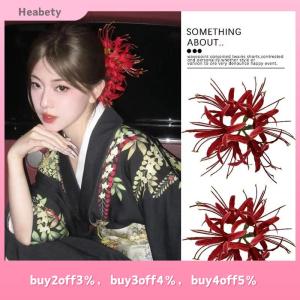 Heabety Flower Duckbill Clip Simulation Flower Hairpin Three-dimensional Flower Hairpin Super Fairy Headdress Accessory