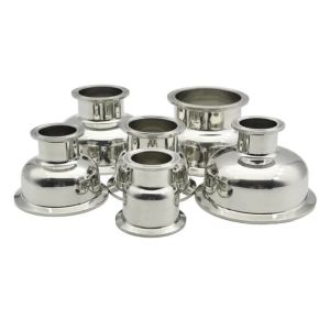 304 Stainless Steel Tri Clamp Bowl Reducer - Hemispherical Low Resistance for 50.5-119mm(1.5"-4") Beverage Homebrew Fitting