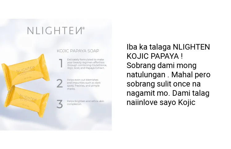 nlighten kojic papaya with glutathione NLIGHTEN KOJIC PAPAYA WITH GLUTATHIONE Soap - 6 bars