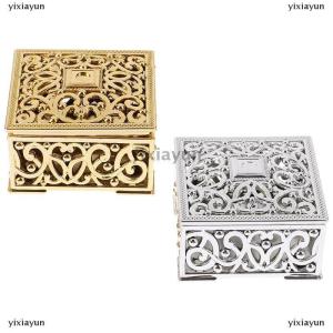 [COD] yixiayun Plastic Treasure Trinket Box Square Candy Box Treasure Chest Wedding Favor Box