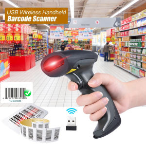 Máy quét mã vạch không dây mẫu mới YHD 1200CW 1D kết nối USB không dây dùng trên Máy tính Laptop