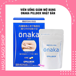 [GIẢM 5% ĐƠN 129K]Viên Uống Giảm Mỡ Bụng Onaka Pillbox Nhật Bản - Hộp 60 Viên