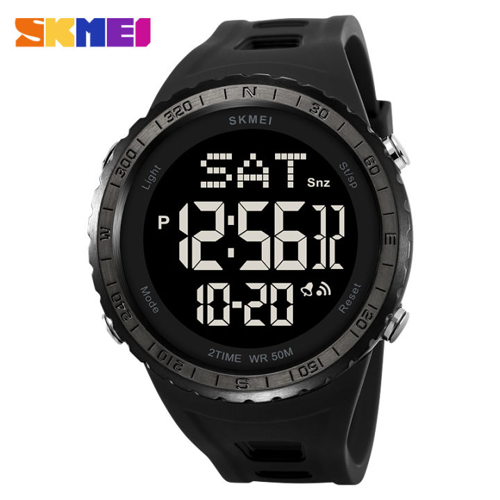SKMEI Watch for Men 5BAR Wterproof Watch EL Light Men's Casual