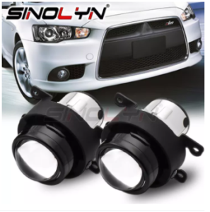 Sinolyn Fog Lamp For Mitsubishi Sport/L200/Triton Tuning 2.5 inch Bi-xenon H11 H8 H9 Driving Light Waterproof Bifocal Lenses HID LED Bulb Cars Accessories Retrofit