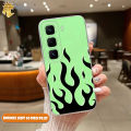 CASE INFINIX HOT 50 PRO PLUS - CASING MOTIF FIRE - Softcase Premium - Bening Transparant - Silikon HP - Kesing - Cassing - Case Terbaru. 
