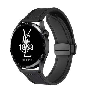 Magnetic Leather Band for Huawei Watch GT5/4/3/2 pro GT runner 41mm 42mm 43mm 46mm Smartwatch Strap for Men&Women Fashion Sport Business Soft