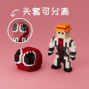 บล็อกประกอบ Rainbow Friends Backroom Darkroom ของเล่นตุ๊กตาเพื่อนสีน้ำเงิน