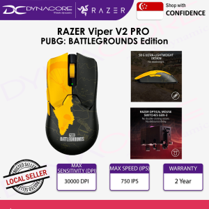 RAZER Viper V2 PRO - PUBG: BATTLEGROUNDS Edition - Ultra-lightweight Ultra-fast Wireless Esports Mouse