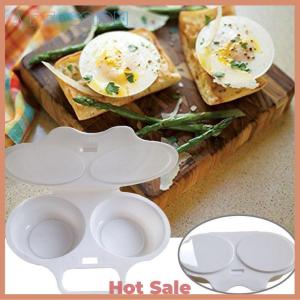 [A Peassion]💖[HOT SALE]🎈🎈 Kitchen Microwave Oven Round Shape Egg Steamer Cooking Mold Egg Poacher Egg Tool
